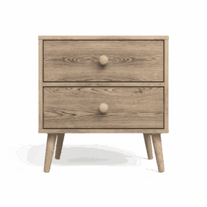 Scandinavian Two Drawer Pedestal Alegria