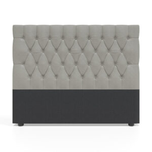 Deep Buttoned Cream Queen Headboard